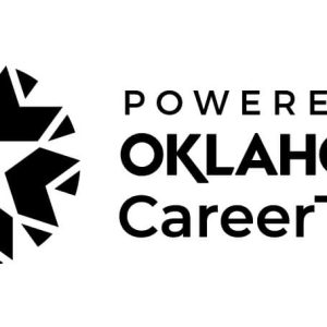 powered by career tech black logo.